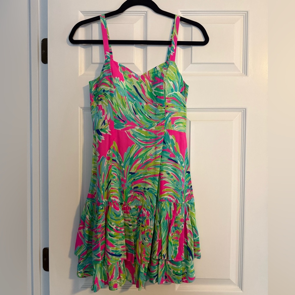 Lilly Pulitzer. Tropical Leaf Print Dress. Size 0